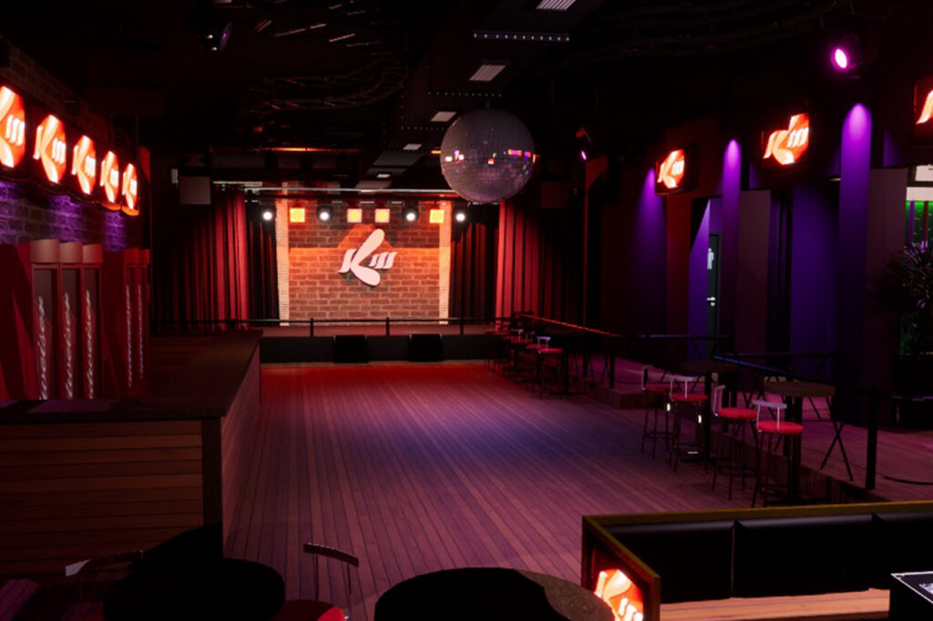 Palco da boate onde se iniciou o incéndio