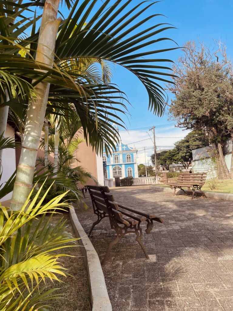 Área externa com vista para o Santuário Nossa Senhora de Fátima